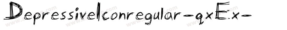 DepressiveIconregular-qxEx字体转换