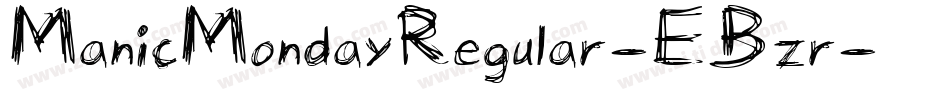 ManicMondayRegular-EBzr字体转换
