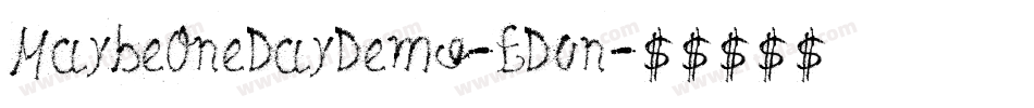 MaybeOneDayDemo-ED0n字体转换