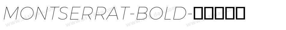 MONTSERRAT-BOLD字体转换