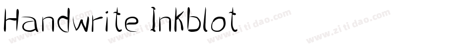 Handwrite-Inkblot字体转换
