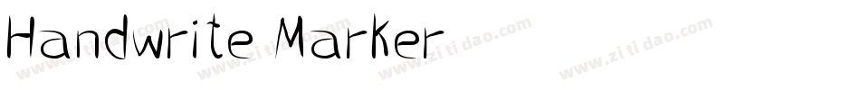 Handwrite-Marker字体转换