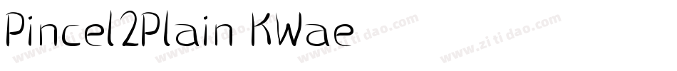 Pincel2Plain-KWae字体转换