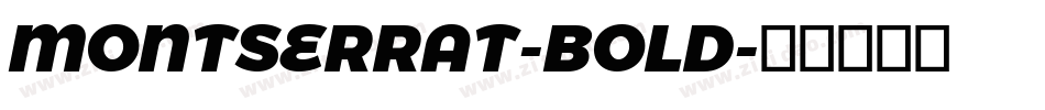 MONTSERRAT-BOLD字体转换