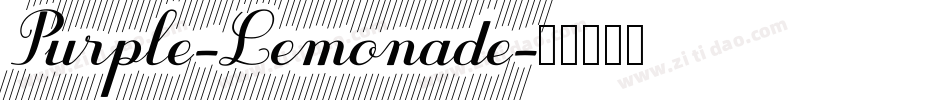 Purple-Lemonade字体转换