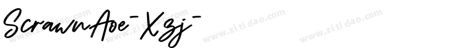 ScrawnAoe-Xzj字体转换
