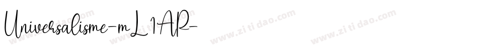 Universalisme-mL1AP字体转换