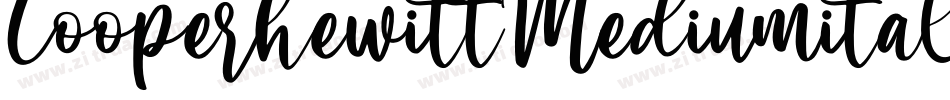 CooperhewittMediumitalic-B6Al字体转换