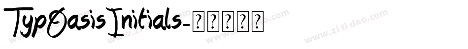 TypOasisInitials字体转换
