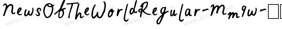 NewsOfTheWorldRegular-Mm9w字体转换