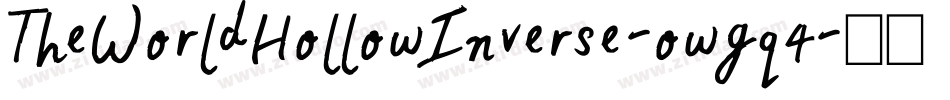 TheWorldHollowInverse-owgq4字体转换