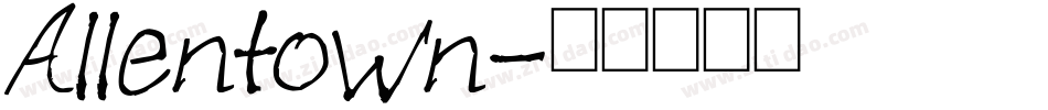Allentown字体转换
