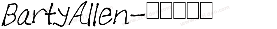 BartyAllen字体转换