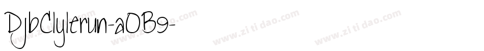 DjbClylerun-aOB9字体转换