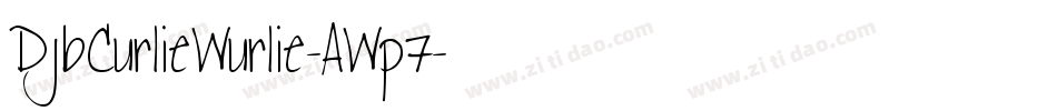DjbCurlieWurlie-AWp7字体转换