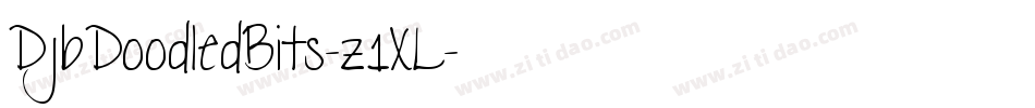 DjbDoodledBits-z1XL字体转换
