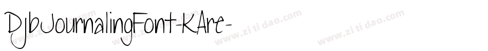 DjbJournalingFont-KAre字体转换