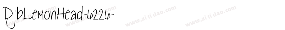DjbLemonHead-6226字体转换