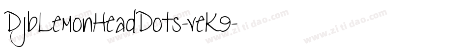 DjbLemonHeadDots-veK9字体转换