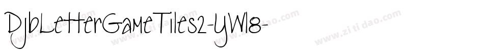 DjbLetterGameTiles2-YWl8字体转换
