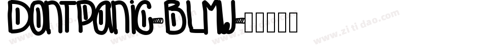DontPanic-BLmw字体转换