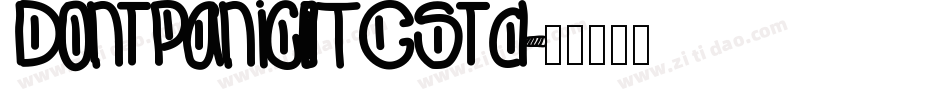 DontPanicITCStd字体转换