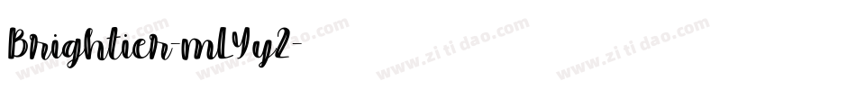 Brightier-mLYy2字体转换