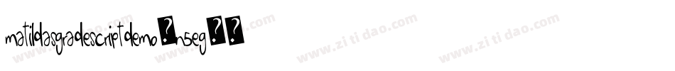 MatildasGradeScriptDemo-n5eg字体转换