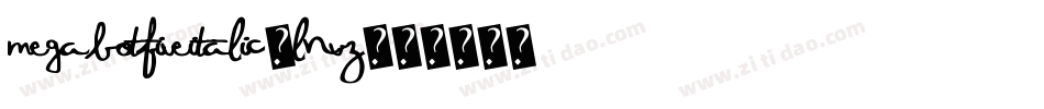 MegabotFiveItalic-lnVZ字体转换