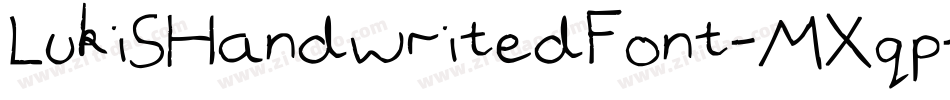 LukiSHandwritedFont-MXqp字体转换