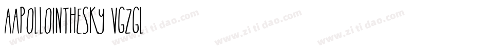 AApolloInTheSky-VGzGl字体转换