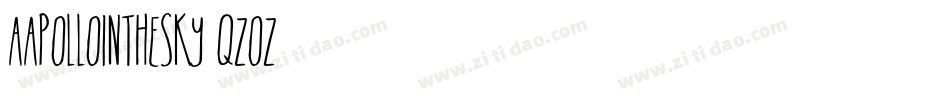 AApolloInTheSky-qZoZ1字体转换