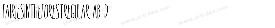 FairiesInTheForestRegular-AB0D字体转换
