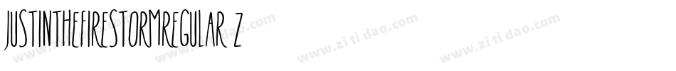 JustInTheFirestormRegular-z291字体转换