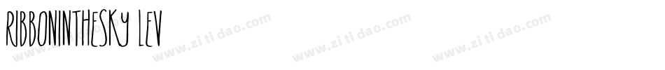 RibbonInTheSky-lEv0字体转换