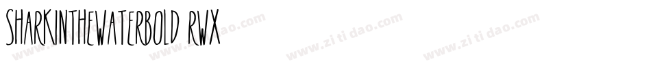SharkInTheWaterBold-rWX8字体转换