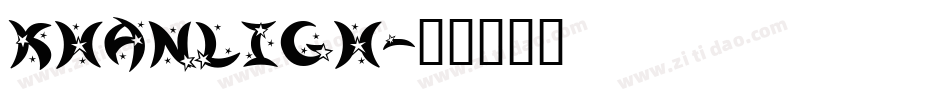 KHANLIGH字体转换