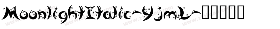 MoonlightItalic-YjmL字体转换