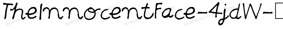 TheInnocentFace-4jdW字体转换