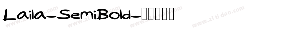 Laila-SemiBold字体转换