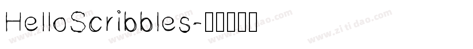 HelloScribbles字体转换