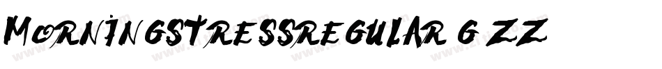 MorningStressRegular-G0ZZ字体转换