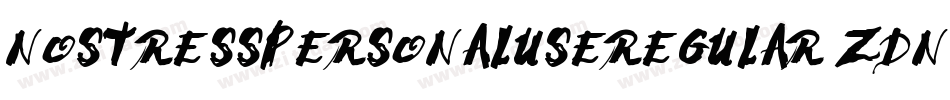 NoStressPersonalUseRegular-zDnG字体转换