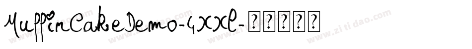 MuffinCakeDemo-4XXl字体转换