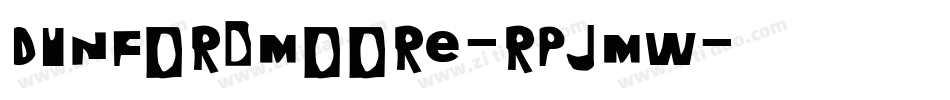 DunfordMoore-RpJMW字体转换
