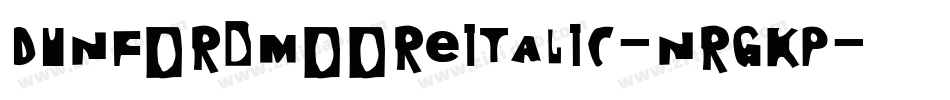 DunfordMooreItalic-nRgKP字体转换