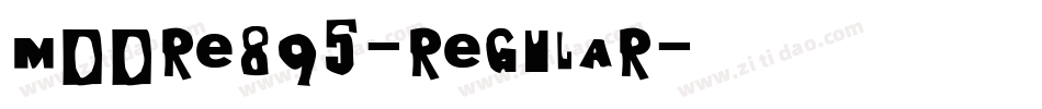 Moore895-Regular字体转换