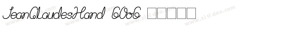 JeanClaudesHand-GOoG字体转换