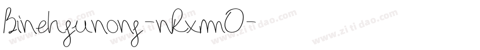 Binehgunong-nRxmO字体转换