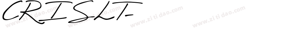CRISLT字体转换